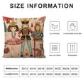 thumbnail image 5 of ONETECH  Nutcracker Christmas Decor Pink Throw Pillow Covers Light Pink Nutcracker Christmas Decorations for Indoor Couch Sofa and Outdoor Patio Furniture Pillow Inserts, 5 of 5