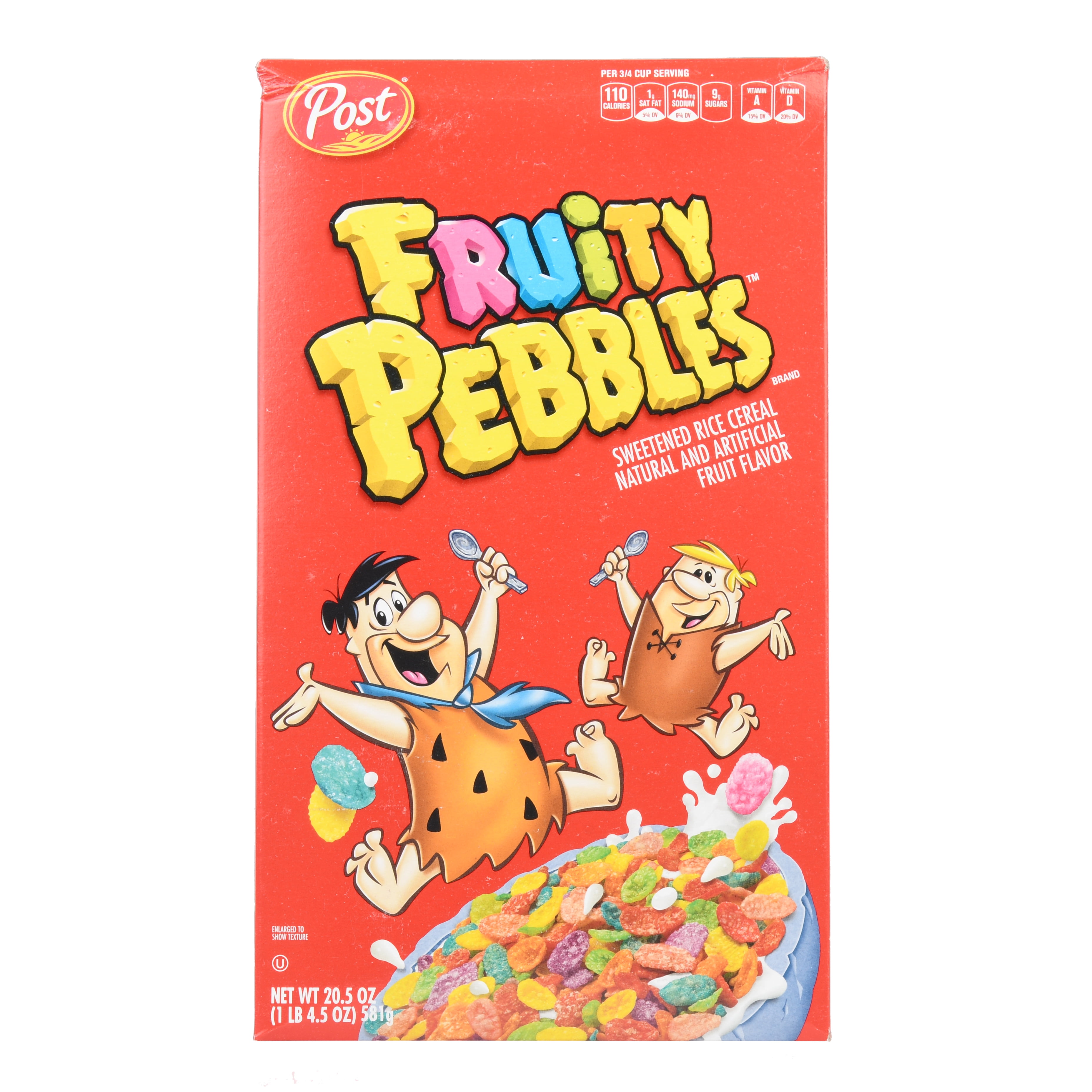 Post Fruity Pebbles Cereal 20.5 oz. Box