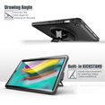 thumbnail image 6 of Dteck Galaxy Tab S5e 2019 Case with Soft Screen Protector, 360 Rotating Kickstand Full-Body Impact Resistant Cover with Hand Strap For Samsung Galaxy Tab S5e 10.5 Inch 2019 (SM-T720 /SM-T725), Black, 6 of 10