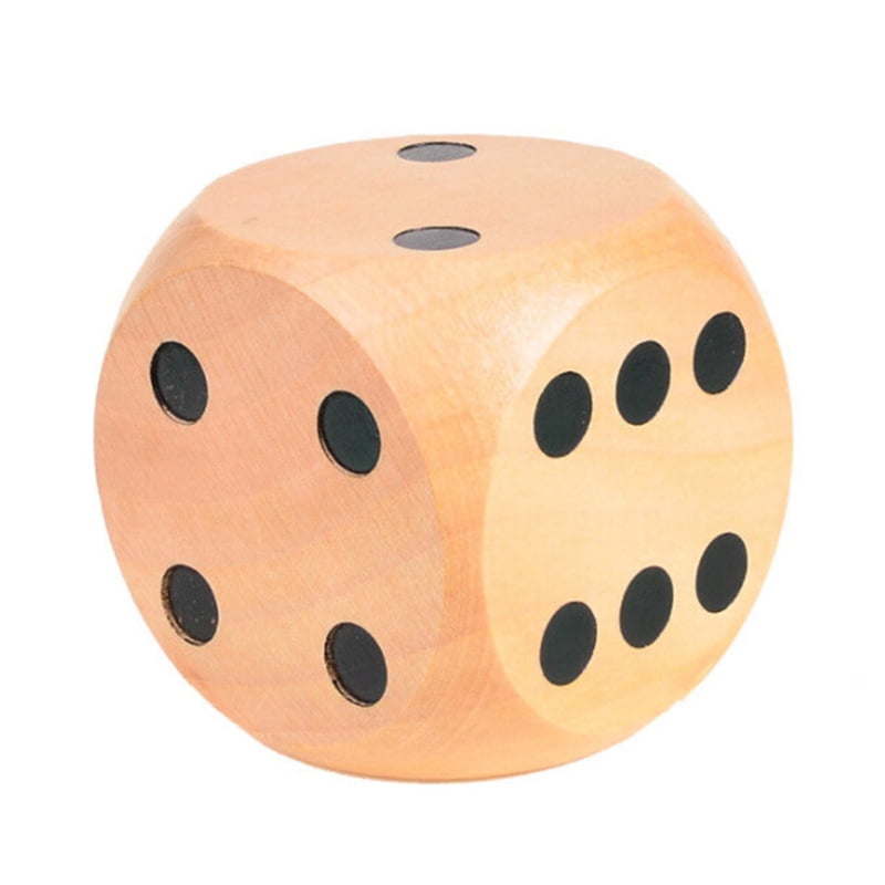 5cm Large Wooden Dice 6 Sides Game Dice Toy For Family Table Game Party Camping