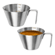 thumbnail image 1 of Tazas Medidoras De Café Espresso Vaso Medidor Con Leche Xtellar Plateado, 1 of 3