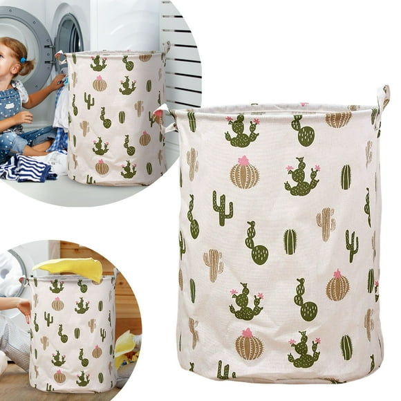 Panier à Linge en Lin à Motifs Élégant Grand Dessus Ouvert Tissu Respirant pour Chambre Salle de Bain Durable et Design Facile