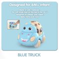 thumbnail image 5 of Baby Toy Car, Soft Rubber Push and Go Car for 1 2 Year Old Baby, 5PCS Rattle and Roll Car with Playmat/Storage Bag, Birthday Gift for  2 3 Year Old Boy, 5 of 10