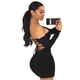 thumbnail image 1 of Vestido de discoteca de primavera con bolsa y falda a la cadera, sexy, con tubo, para mujer, de manga larga, con cuello halter, vestido tubo para mujer, minivestido ajustado con escote, 1 of 5
