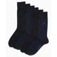 thumbnail image 2 of Calcetines de vestir Calvin Klein Comfort Crew, paquete de 6, para hombre, azul marino, 2 of 7