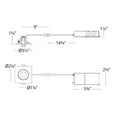 thumbnail image 2 of WAC Lighting Lotos 2" LED Square Aluminum Recessed Kit in White (Set of 24), 2 of 5