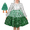 Green Gradient Bag, variant on Girls Dress 2 Piece Set Bag Silver Green Sequin Tiered Christmas Tree Winter Party 8 Years