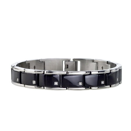 bracelet diamond mens carats i3 stainless steel