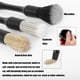 thumbnail image 4 of Kenally 3 Pieces/Set Car Dashboard Chair Detailing Automobile Exterior Reusable Brush PP Handle Brushes Automotive Cleaning Tool Type2 NO2, 4 of 6