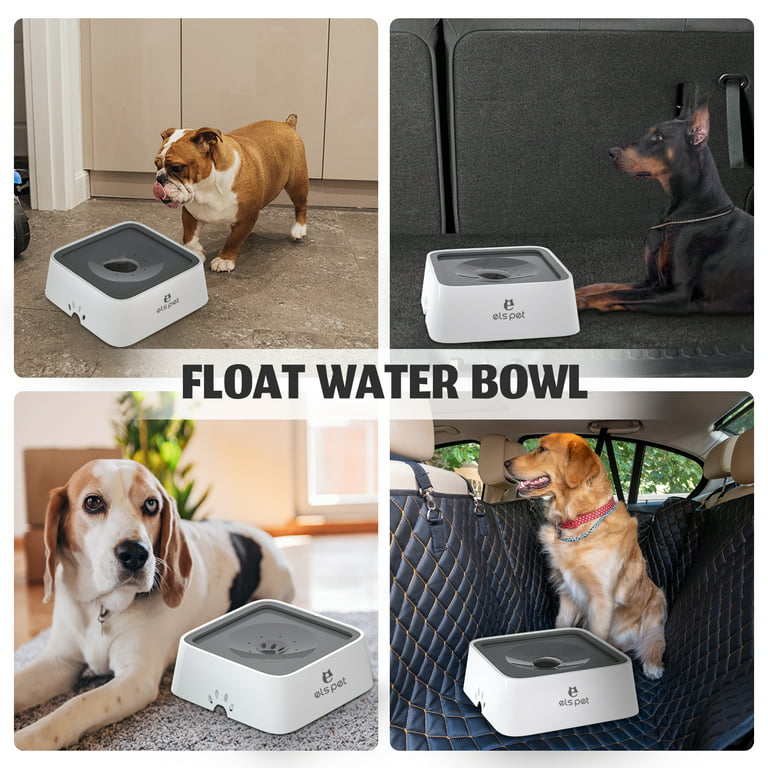 2L Dog Water Bowl 70oz No Spill Dog Bowl, Large Capacity Slow Drinking Water  Feeder with Carbon Filter, Splash Proof Dog Bowl Pet Water Dispenser,  Vehicle Carried Travel Water Bowl for Dogs