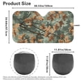 thumbnail image 4 of Yuyamidu Camo Hunting Car Sun Shade Windshield Wood Front Windshield Sunshade for Car SUV Van Foldable Automotive Sun Visor Car Protector Accessories Keep Your Vehicle Cool, 4 of 7