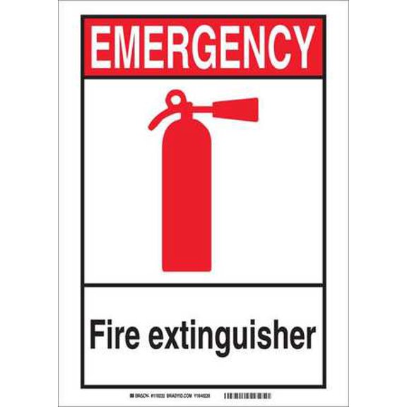 BRADY 119234 Safety Sign,7in.Hx10in.W,Stickng Polystr G1863611