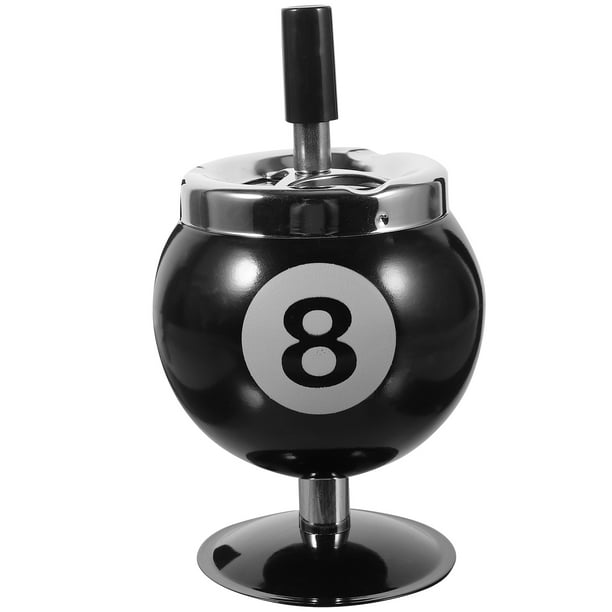 Ash Bank Billiard Ball Forma Vintage Ashtray Desktop Ashtray Decoración del hogar