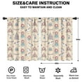 thumbnail image 2 of Blackout Kids Curtains,Beige Princess Carriage Pattern Childrens Insulated Curtains Set Of 2,Bedroom Essentials,Toddler Room Decor 42"x54", 2 of 5