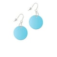 thumbnail image 2 of Acrylic 1" Disc Hot Blue Imitation Pearl Heart French Earrings, 2 of 4