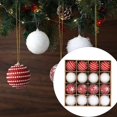 thumbnail image 2 of 16 piezas de adornos colgantes de bolas navideñas rojas y colgantes de decoración del hogar para la pared de la cafetería, aniversario, Año Nuevo, 2 of 4