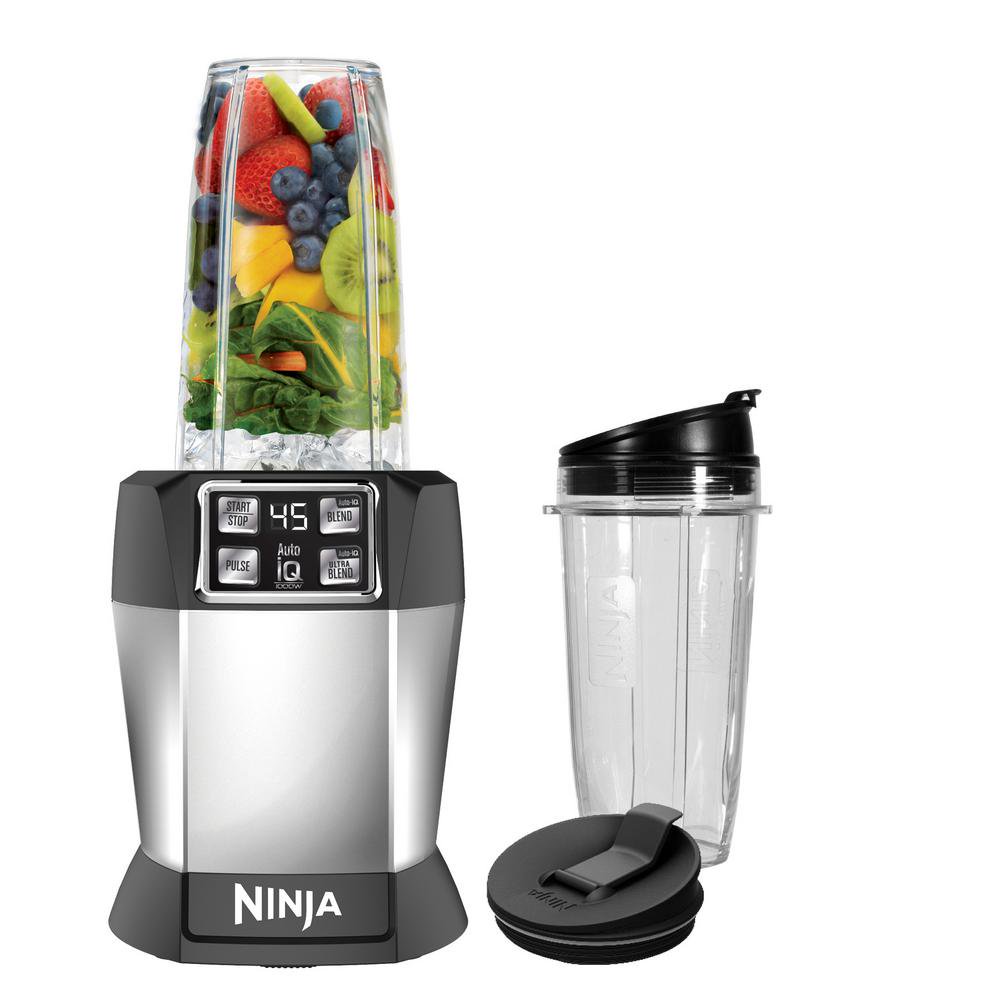 Ninja BL480D Nutri Ninja Auto IQ High Speed Single Serve 1000-Watt