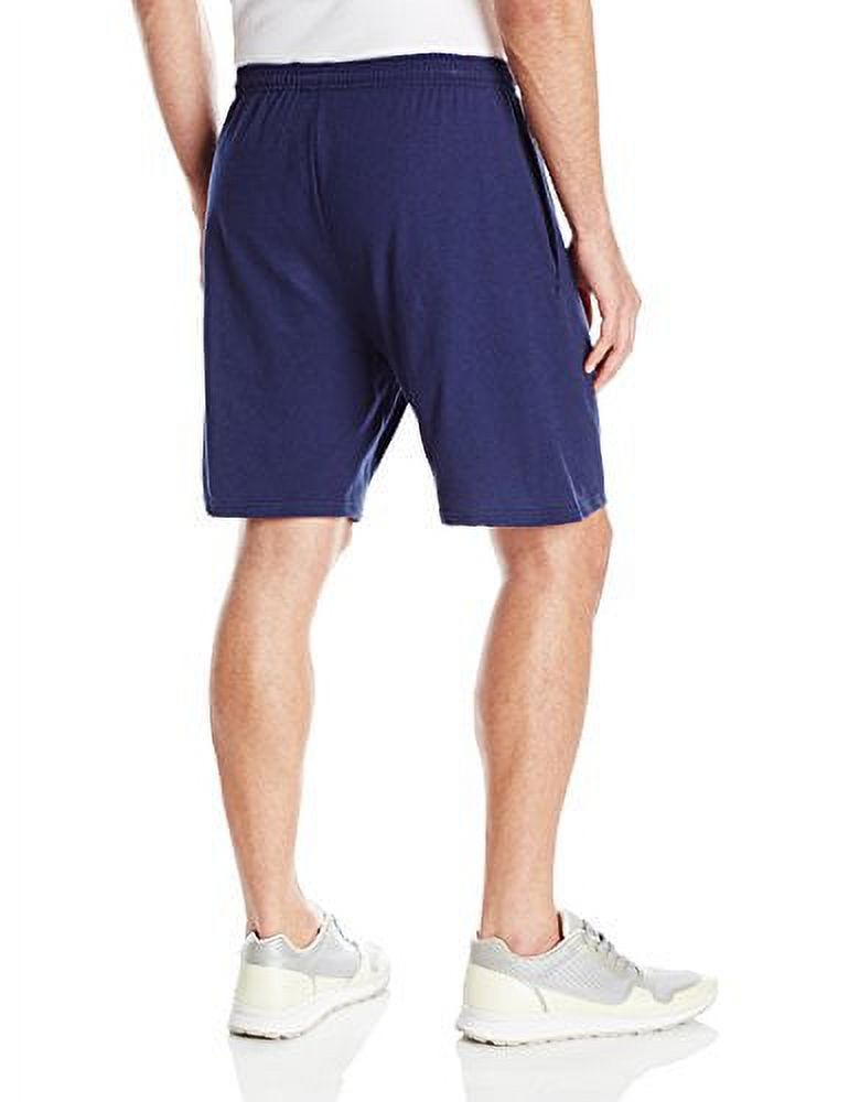 Hanes Men's Jersey Short with Pockets, Navy, Small - image 2 of 3