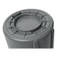 thumbnail image 4 of Rubbermaid Commercial Vented Round Brute Container, 55 gal, Plastic, Gray, 4 of 9