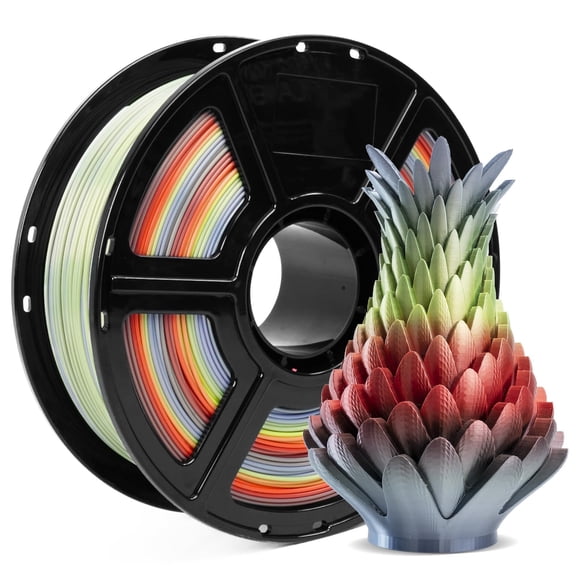 Filamento para impresora 3D FLASHFORGE Silk PLA de 1,75 mm Rainbow, 1 kg