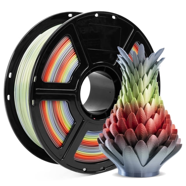 Filamento para impresora 3D FLASHFORGE Silk PLA de 1,75 mm Rainbow, 1 kg