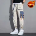thumbnail image 3 of Pantalones Cargo Apilados Negros Para Hombre Para Hombre Hip Hop Moda Callejera Ropa De Algodón Barata Y2k Talla Grande Largo Más Barato Casual, 3 of 5