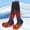 Black, variant on Thermal Long Socks For Men USB Electric Heating Design Calf Thick Stretch Knit Rechargeable Pocket Outdoor Skiing Winter Hiking