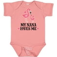 thumbnail image 3 of Inktastic Nana Loves Me Girl Flamingo Girls Baby Bodysuit, 3 of 5