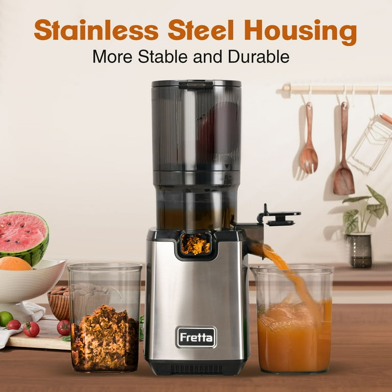 Fretta ジューサー Amazon.com: Fretta Juicer Machines, Cold Press Juicer, BPA