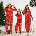 thumbnail image 5 of Zukuco  Matching Family Christmas Onesie Pajamas Set, Funny PJ Elk Print Sleepwear, One Piece Hooded Xmas Loungewear for Women Men, 5 of 7