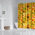 thumbnail image 2 of Cute Hedgehogs Animals Pattern Shower Curtain 72"x84" ,Bathroom Decorative Shower Curtains Set with 12 Hooks,Modern Waterproof Washable Shower Curtain, 2 of 6