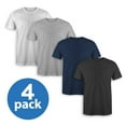 thumbnail image 2 of 4 Pack T Shirts for Men, 100% Cotton Crew Neck Tag Free Young Adult to Mens Shirt, 2 of 7