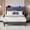 Grey, variant on Ourlova Full upholstered bed frame with storage easily assembly bed frames with charging station without slip without noise and no box spring needed grey
