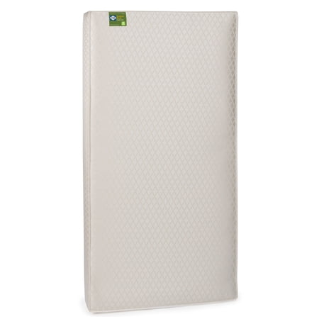 Sealy Soybean Plush Baby Crib and Toddler Mattress with Cotton Cover and Soy Foam