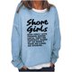 thumbnail image 1 of Sudadera de gran tamaño con estampado de letras y texto divertido para mujer, cuello redondo, manga larga, suelta, blusa individual Pompotops  gfhjh18876, 1 of 5