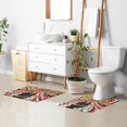 thumbnail image 6 of Yayeee Bath Rugs for Bathroom Floor Set of 2 Non Slip Fluffy Soft Absorbent Mat, Abstract Boat Ride, 6 of 7