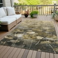 thumbnail image 6 of Addison Rugs Chantille Indoor/Outdoor Transitional Floral Taupe Washable Rectangle Rug, 2'6" x 3'10", 6 of 6