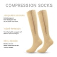 thumbnail image 5 of 1/2/3/5 Pairs 20-30mmhg Compression Socks with Zipper for Men & Women Close Toe Knee High Sports Clothing Stocking Athletic Socks, 5 of 8