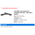 thumbnail image 2 of Front Right Lower Control Arm - Compatible with 2000 - 2004 Subaru Outback 2001 2002 2003, 2 of 2
