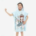 thumbnail image 5 of BULLPIANO Toddler Kids Baby Girls Boys Beach Towel with Hood Swim Cover Up Bath Towel Surf Poncho Beach Cover Ups, 5 of 8