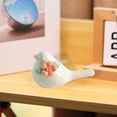 thumbnail image 5 of kowaku Ceramic Bird Statue Home Decoration Modern Styles Artcrafts Decorative Ornament Bird Figurine for Micro Landscape Accessories orange flower, 5 of 9