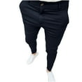 thumbnail image 3 of Styesk Pantalon Homme Été Jambe Droite Quotidien Mince Décontracté Business, 3 of 6