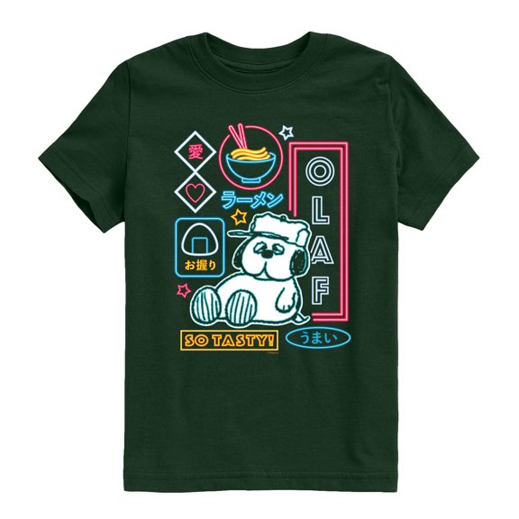 Peanuts - Neon Olaf - Youth Short Sleeve Graphic T-Shirt