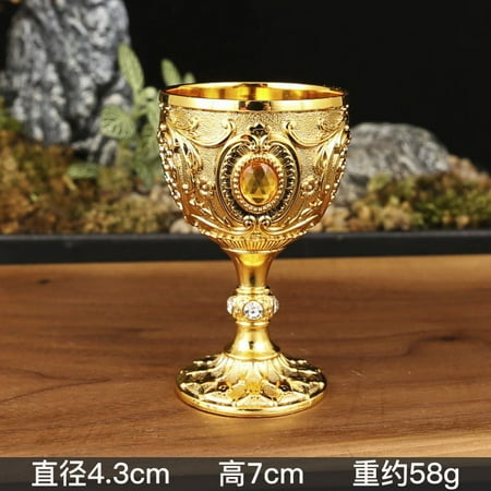 

NUOLUX European Style Wine Cup Small Liquor Cup Vintage Metal Cup Engraving Pattern Cup Wine Cup