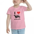 thumbnail image 3 of I Love My Wiener Dachshund Dog Cute Toddler T-Shirts for Boys Girls (Pink, Youth XL), 3 of 5