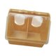 thumbnail image 5 of Alimentador de pájaros de paloma Alimentador de comedero accesorios de jaula Alimentador de ranura a prueba de fugas para agua de alimentación de Dos agujeros, 5 of 8