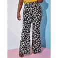 thumbnail image 2 of Talla grande Daisy Floral Wide Bell Pantalones Rosegal Pantalones de talla grande, 2 of 5