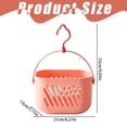 thumbnail image 3 of 1Pc Plastic Shower Caddy Basket,Hanging Shower Basket,Wall Hanging Storage Basket,Kitchen Organizer with Hooks,Hanging Bathroom Dorm Organizer,Portable Storage Caddy Tote for Garden Tools,Grey, 3 of 4