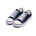 thumbnail image 4 of Womens Classic Canvas Shoes Low Top Lace up Fashion Casual Sneakers Navy, 4 of 7
