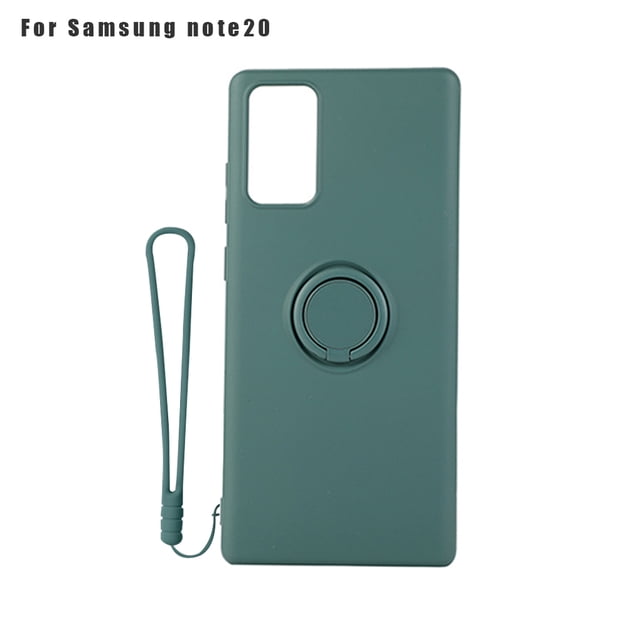 Funda para teléfono Funda para teléfono inteligente de TPU Funda protectora para soporte de anillo de color a prueba de golpes, Reemplazo para Note 20, Verde oscuro Inevent EL000683-01